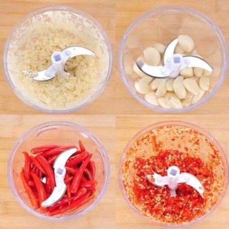 Manual Food Chopper Hand Pull Mincer Blender Mixer Food Processor
