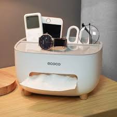 Multifunctional Tissue And Desk Organizer